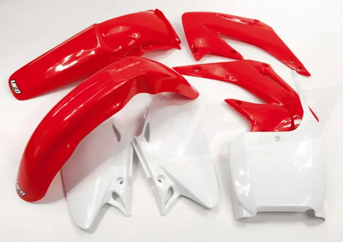 UFO kompletní sada plastů HONDA CR 125/250 02-03 barva OEM (červená/bílá) (HO101E999) Must-Have