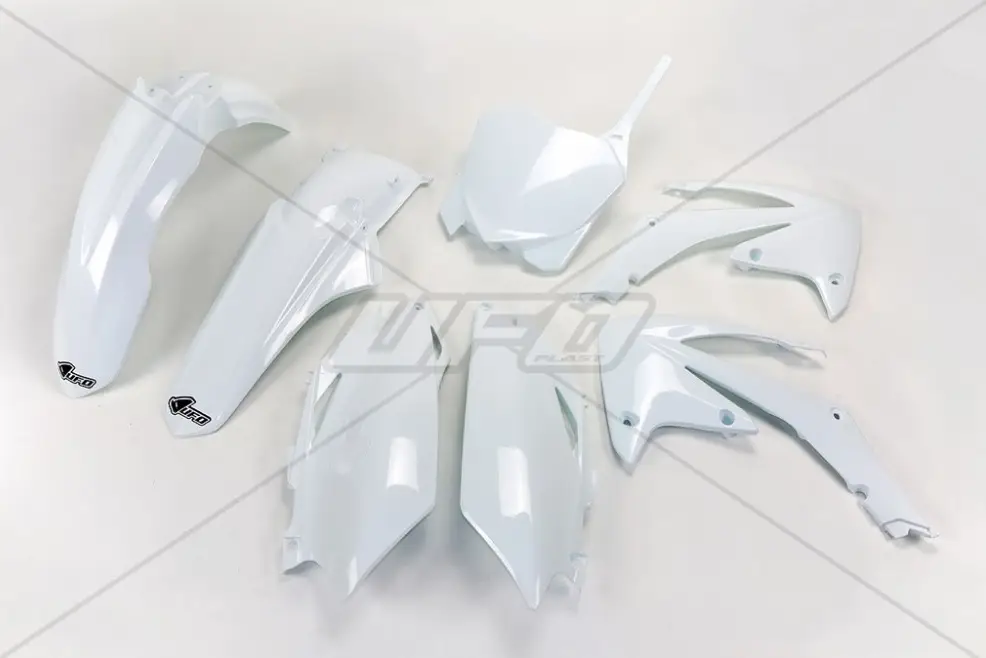 Akce UFO kompletní sada plastů HONDA CRF 250R 11-13, CRF 450R 11-12 barva bílá (HO115E041)