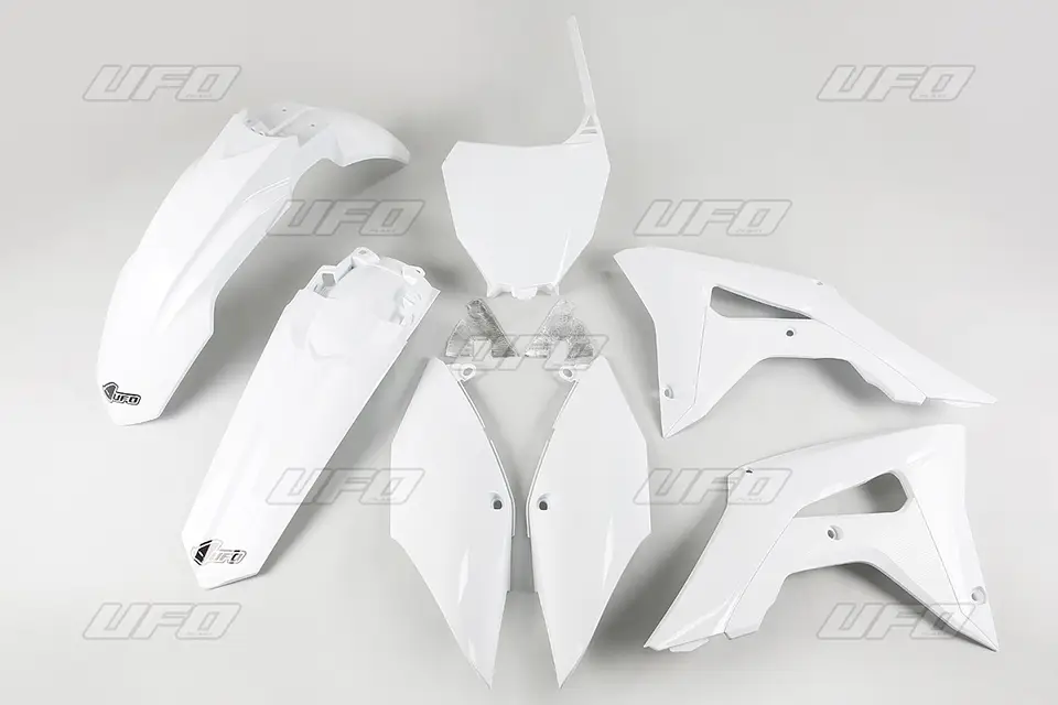 Akce UFO kompletní sada plastů HONDA CRF 250R 18-21, CRF 450R 17-20 barva bílá (HO119E041)