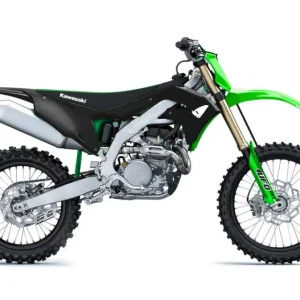 UFO kompletní sada plastů KAWASAKI KXF 250 21, KXF 450 19-24 barva černá / zelená ( včetně krytů přední vidlice a samolepek ) Víkendová Akce