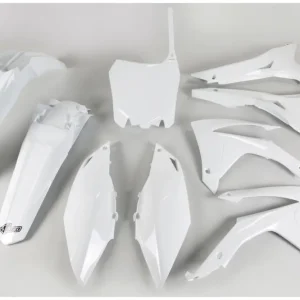 Cenový Hit UFO kompletní sada plastů HONDA CRF 250R 14-17, CRF 450R 13-16 s kryty vzduchového filtru barva bílá