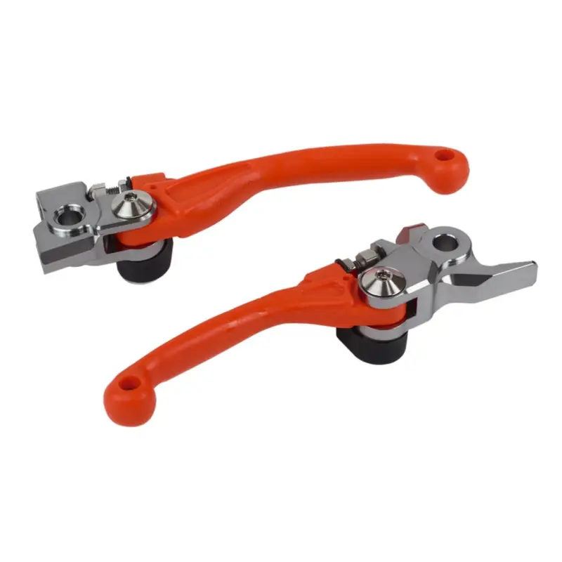Zlevněný POLISPORT sada spojková páčka a brzda KTM SX 125/150 14-15; EXC 125/200 14-15; HUSQVARNA TC 125 15-21 TC250/FC 17-21 oranžová