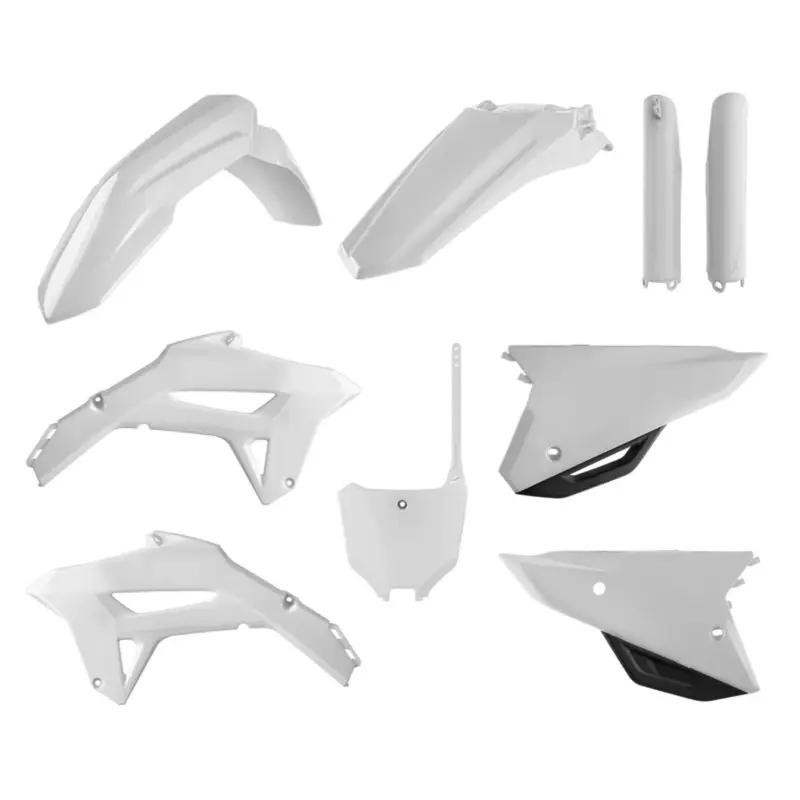 Aktuální POLISPORT kompletní sada plastů (FULL KIT) HONDA CRF 250R 22-24; CRF 450R 21-24 v sadě přední tabulka (8670700002) a kryty tlumičů (8351900001) barva bílá