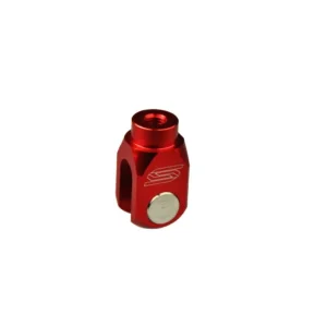 Finální Výprodej SCAR závodní koncovka táhla zadní brzdové pumpy KAWASAKI KX 250 19-25, KX 450 19-25, KX 250X 21-25, KX 450X 21-25, BETA RR 250 / 300 / 350 / 390 / 430 / 480 13-25 barva červená