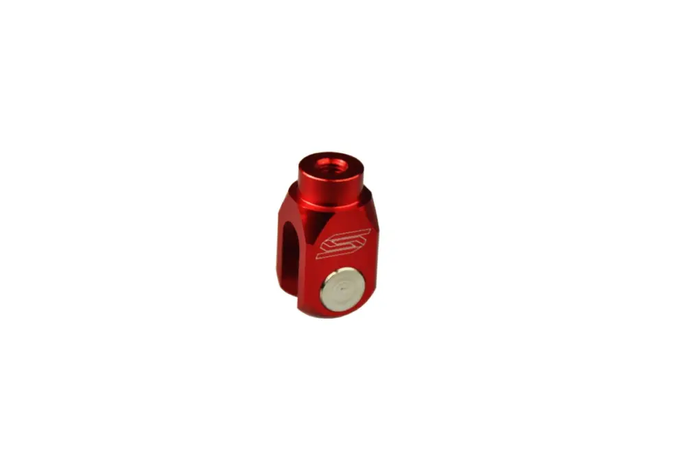 Finální Výprodej SCAR závodní koncovka táhla zadní brzdové pumpy KAWASAKI KX 250 19-25, KX 450 19-25, KX 250X 21-25, KX 450X 21-25, BETA RR 250 / 300 / 350 / 390 / 430 / 480 13-25 barva červená