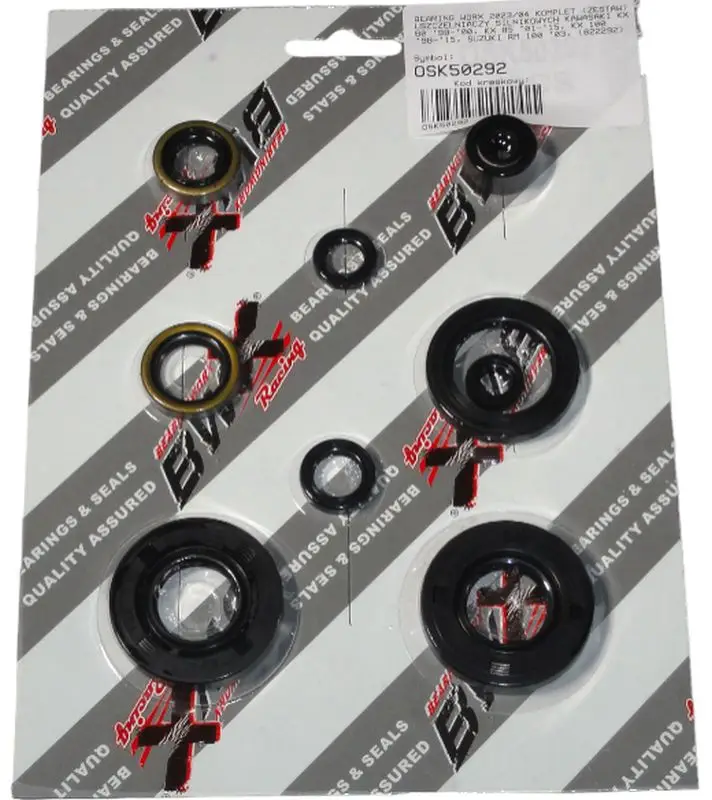 Omezená Nabídka BEARING WORX sada těsnění motoru KAWASAKI KX 80 98-00, KX 85 01-15, KX 100 98-15, SUZUKI RM 100 03, (822292)