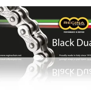 Autentický REGINA hnací řetěz 525ZRA (112 článků) Z-RING DUAL do 800 ccm černý nýtovací spojka (137ZRA/1007)