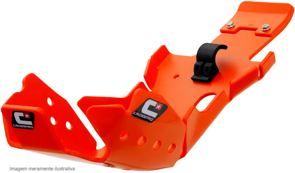 CROSSPRO kryt motoru a spojky kyvné vidlice (PRO-LINK) plastový DTC HARD ENDURO KTM SX-F / XC-F 250/300 23-, HUSQVARNA FC 250 / 350 23- barva oranžová Víkendová Akce
