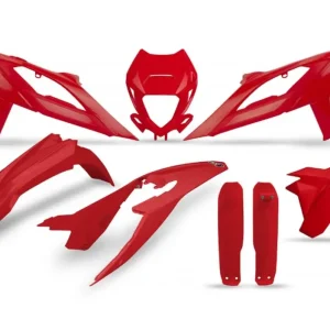 UFO kompletní sada plastů (FULL KIT) s kryty tlumičů BETA RR 125 / 250 / 300 / 350 / 400 / 450 23-24 barva červená Bezpečná Platba