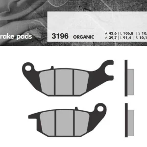 Oblíbený BRENTA brzdové destičky KH343 HONDA MONKEY 125 19-, CBR 125 04-10, XL 125 V VARADERO 01-11, YAMAHA YZF 150 14-, TRICITY 125 14-, CF MOTO 125 PAPIO 17 zadní (organické)