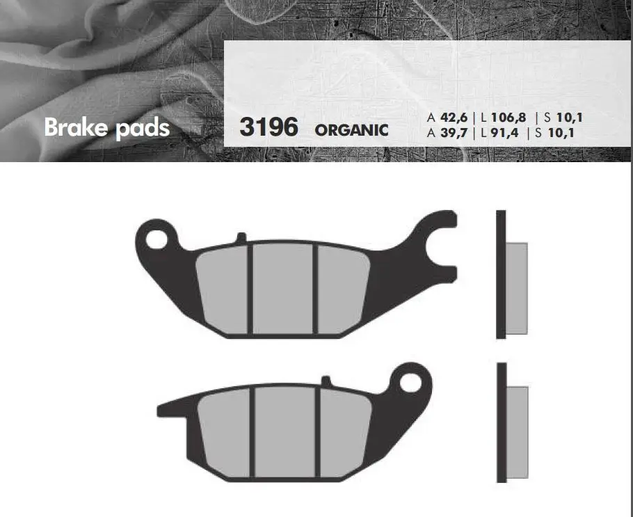 Oblíbený BRENTA brzdové destičky KH343 HONDA MONKEY 125 19-, CBR 125 04-10, XL 125 V VARADERO 01-11, YAMAHA YZF 150 14-, TRICITY 125 14-, CF MOTO 125 PAPIO 17 zadní (organické)