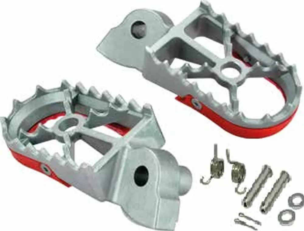 Objednat Nyní BUZZETTI stupačky řidiče HONDA CR 125/250R 02-08; CRF 250R/X 04-22; CRF 300L 21-23; CRF 450R/X 02-22; CRF 1000L 18-22 ( nerez v kompletu s montážní sadou 2 pružiny, 2 čepy, 2 podložky, 2 závlačky)