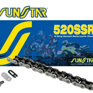 SUNSTAR hnací řetěz 520SSR-108N (520V) do 400 ccm (O RING) přírodní barva - MADE IN JAPAN Tovární Cena