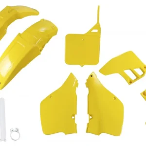 Akční Nabídka UFO kompletní sada plastů (FULL KIT) s kryty přední vidlice SUZUKI RM 125 89-91 barva (žlutá) (SU399E999)