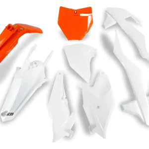 Autentický UFO kompletní sada plastů KTM SX 85 18-24 barva OEM 23-24 ( oranžová / bílá )