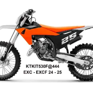 UFO kompletní sada plastů (FULL KIT) s kryty tlumičů KTM EXC 150 / 250 / 300 TBI 24-25, EXC-F 250 / 350 / 450 / 500 24-25 barva bílá / oranžová / černá Objednat Nyní