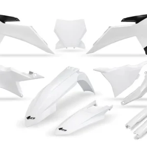 Speciální Cena UFO kompletní sada plastů (FULL KIT) s kryty tlumičů KTM SX 125 / 150 / 250 / 300 25-26, SXF (SX-F) 250 / 350 / 450 25-26 barva bílá