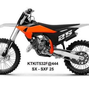 UFO kompletní sada plastů (FULL KIT) s kryty tlumičů KTM SX 125 / 150 / 250 / 300 25-26, SXF (SX-F) 250 / 350 / 450 25-26 barva bílá / oranžová / černá Pouze Dnes