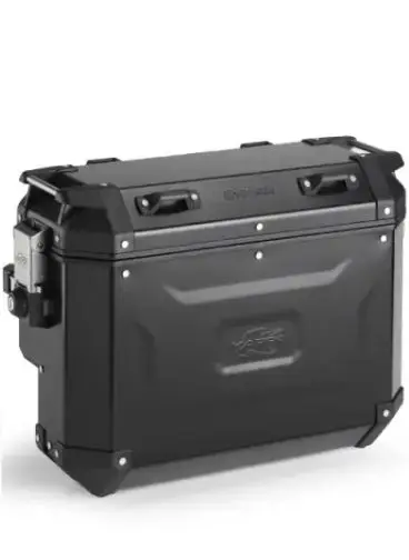 KAPPA boční kufry 37L levý a 33L pravý zúžený MONOKEY CAM SIDE KVG37BL KVGS33BR KVOYAGER hliníkové barva černá anodizovaný BLACK LINE Horká Nabídka