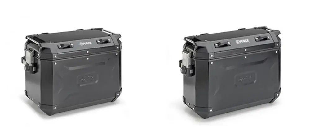 KAPPA boční kufry 37L MONOKEY CAM SIDE KVG37B KVOYAGER hliníkové pravý / levý barva černá anodizovaný BLACK LINE Koupit Online