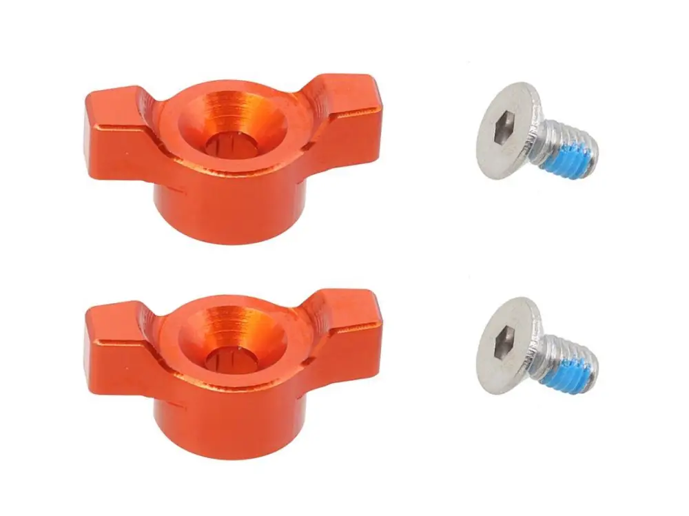 Super Cena PSYCHIC sada šroubů pro nastavení předního odpružení KTM SX / XC / XC-W / EXC / EXC-F / SX-F / SMR 125 / 150 / 250 / 300 / 350 / 450 / 500 '21-'24, HUSQVARNA TC / TE / FC / FE / 125 / 150 / 250 / 350 / 450 / 501 '20-'24, barva oranžová