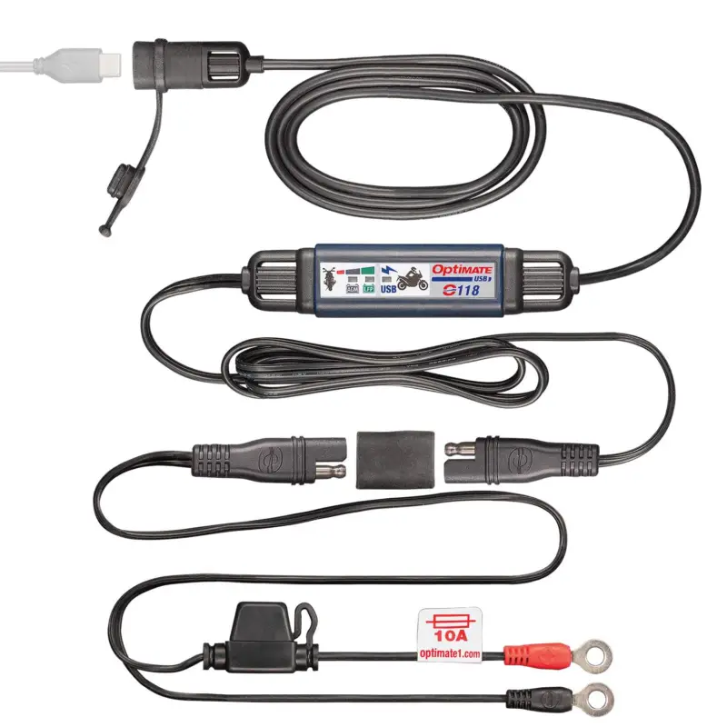 OPTIMATE USB nabíječka-C s indikátorem nabití akumulátoru (3300mA) (délka 200cm) (EL) Hit Sezóny