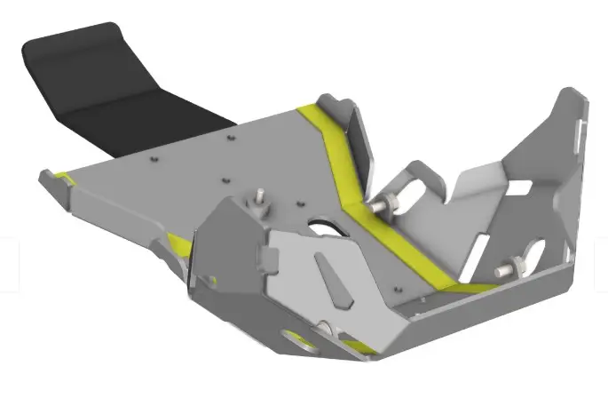 Přímo Od Výrobce CROSSPRO kryt motoru hliníkový SUZUKI DR-Z4S, DR-Z4SM, DR-Z (DRZ) 400 25-, barva stříbrná