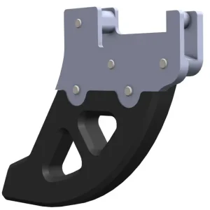 Bezpečná Platba CROSSPRO kryt brzdového kotouče zadní plastový DTC a hliník HUSQVARNA TE/FE 150/501 22-24, GASGAS MC/EC/EX/MC 21-24 barva černá