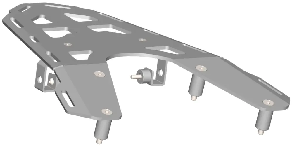 Poslední Šance CROSSPRO zadní nosič GASGAS ES 700 22-24, SM 700 22-24, KTM 690 ENDURO R , SMC R 20-25 barva černá