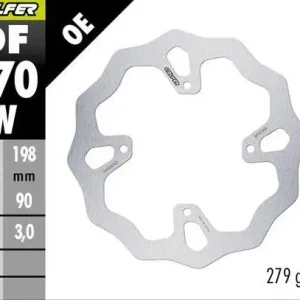 GALFER přední brzdový kotouč KTM SX 65 25-; HUSQVARNA TC 65 25-; GAS GAS MC 65 25- (198X90X3mm) WAVE Sezónní Sleva