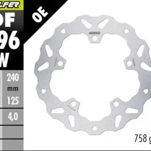 Nejlepší Volba GALFER brzdový kotouč zadní KTM 390R/X ADVENTURE 25- (WAVE FIXED) (240X125X5mm)