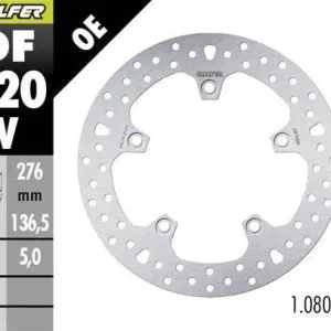 Expresní Doručení GALFER brzdový kotouč zadní BMW R 1200GS ADVENTURE 13-; R 1200GS/R/RS/RT 13-; 1250GS ADVENTURE 19-; R1250 GS/R/RS/RT 19 (ROUND DISC) (276X136,5X5mm)