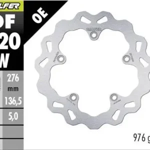 Víkendová Akce GALFER brzdový kotouč zadní BMW R 1200GS ADVENTURE 13-; R 1200GS/R/RS/RT 13-; 1250GS ADVENTURE 19-; R1250 GS/R/RS/RT 19 (WAVE DISC) (276X136,5X5mm)