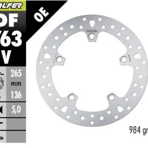 Nejprodávanější GALFER brzdový kotouč zadní BMW F 650GS 800/ K1200/ R1200 (265X136X5) (NG1045)