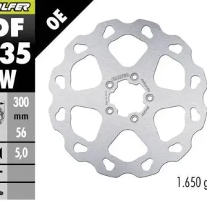 GALFER přední brzdový kotouč HARLEY-DAVIDSON (300X56X5) (W FIXED) Nejprodávanější