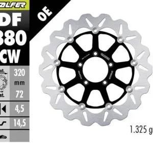 GALFER přední brzdový kotouč DUCATI 749/848/899/959/999 03-; MONSTER 1100 09; PANIGALE V2 955 21- (WAVE FLOATING) (320X72X4,5mm) Speciální Cena