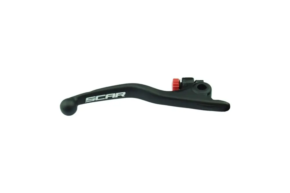Dokud Zásoby Vydrží SCAR nová závodní brzdová páka (OEM) BREMBO KTM SX/SX-F/SXR/EXC/EXC-R/XC/XC-W/XCR-W 14-26, HUSQVARNA 14-17, SHERCO SE-R SEF-R 15-26, KAWASAKI KX 450 24-26 barva černá