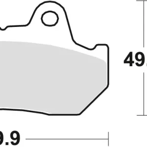 Akční Cena TRW ZF brzdové destičky KH69/3 organické HONDA CBR 600 / XL 600 V 87-90, CX 650 / TURBO 83-85, CB 750 / CB 900 BOLDOR 81-83, VT 1100 87-93, GL 1200 / 1500 84-00, přední/zadní