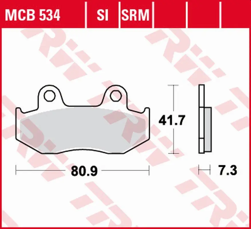 Výhodná Nabídka TRW ZF brzdové destičky KH092 organické HONDA CR 125R 84-86, MTX 125 85-95, NES/SH 125/150 00-08, XL 125R 85-91, XL 250R 84-93, XL/XR 82-86, XL/XR 83-87 přední
