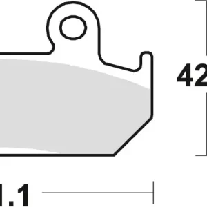 Cenový Hit TRW ZF brzdové destičky KH121 organické HONDA CMX 450 86-89, CBR 600 87-94, XRV 750 90-92, přední