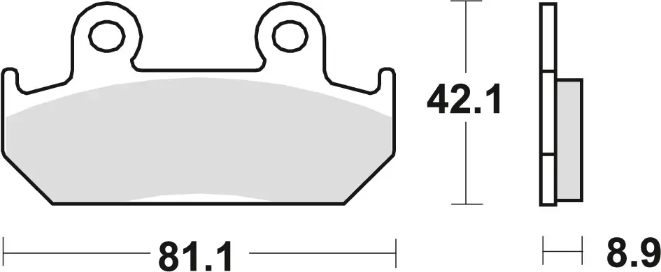 Cenový Hit TRW ZF brzdové destičky KH121 organické HONDA CMX 450 86-89, CBR 600 87-94, XRV 750 90-92, přední
