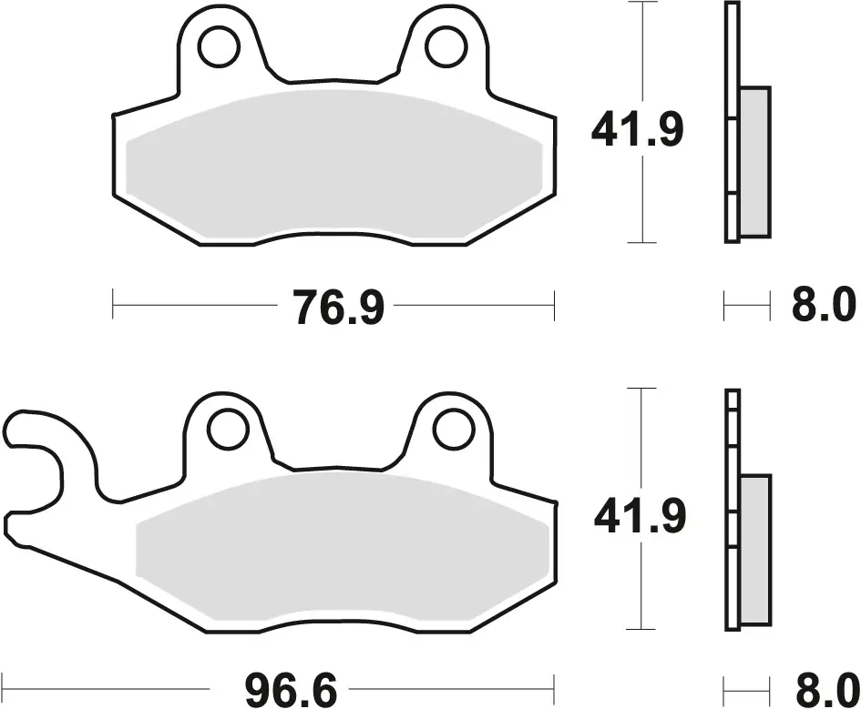 Výprodej TRW ZF brzdové destičky KH135 KH214 organické APRILIA SX 125 18-, HONDA NSR 150 02-, KAWASAKI KLX 125 10-13, KDX 250 90-94, KLX 250 09-17, KLF 300 89-07, H2 1000 18-, YAMAHA WR 125 91-97, TT 350 91-95, XTZ 750 89-97, přední/zadní