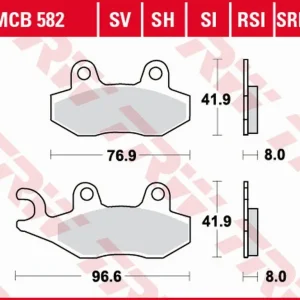Jen Po Omezenou Doba TRW ZF brzdové destičky KH135 KH214 sintrované STREET APRILIA SX 125 18-, HONDA NSR 150 02-, KAWASAKI KLX 125 10-13, KDX 250 90-94, KLX 250 09-17, KLF 300 89-07, YAMAHA WR 125 91-97, TT 350 91-95, XTZ 750 89-97, přední/zadní