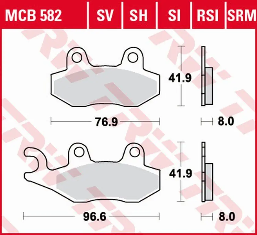 Jen Po Omezenou Doba TRW ZF brzdové destičky KH135 KH214 sintrované STREET APRILIA SX 125 18-, HONDA NSR 150 02-, KAWASAKI KLX 125 10-13, KDX 250 90-94, KLX 250 09-17, KLF 300 89-07, YAMAHA WR 125 91-97, TT 350 91-95, XTZ 750 89-97, přední/zadní
