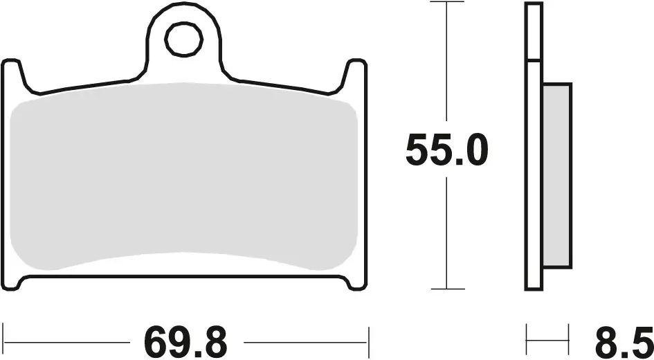 Akce TRW ZF brzdové destičky KH145 KH236 organické SUZUKI GSXR 750 88-93, GSXR 1100 89-92, TRIUMPH DAYTONA 955 96-06, SPEED TRIPLE 955 99-04, DAYTONA 1200 95-97, TROPHY 1200 94-03, přední