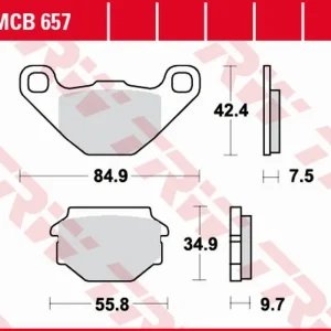 Finální Výprodej TRW ZF brzdové destičky KH173 organické APRILIA SX 125 08-14, GILERA EGALET 50 95-99, MUZ BAGHIRA/MASTIFF 660 97-07, SUPERMOTO 660 06-08, SACHS 50/125 95-02, ROADSTER 650 00-02 zadní