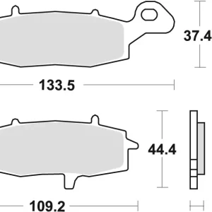 Akční Nabídka TRW ZF brzdové destičky KH229 sintrované STREET KAWASAKI ER5 01-06, ER6 06-16, VERSYS 650 07-09, KLR 650 95-04, Z 750 04-06, ZR7 99-04, VN800 96-03, VN900 06-17, GPZ / ZR 1100 96-98, VN 1500 96-03, VN 1600 03-08, VN 1700 09-17, přední