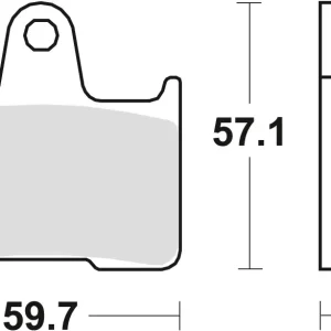 Finální Výprodej TRW ZF brzdové destičky KH254 organické VT 750 10-15 CB 1300 98-02 CB 1300 X4 97-99, KAWASAKI ZX7RR 96-99, zadní