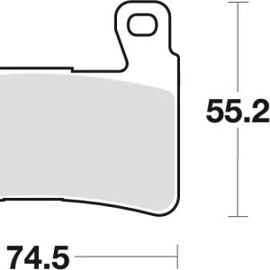 Horká Nabídka TRW ZF brzdové destičky KH265 KH296 organické HONDA CB 1300 F 03-04, HYOSUNG GT 650 09-17, přední