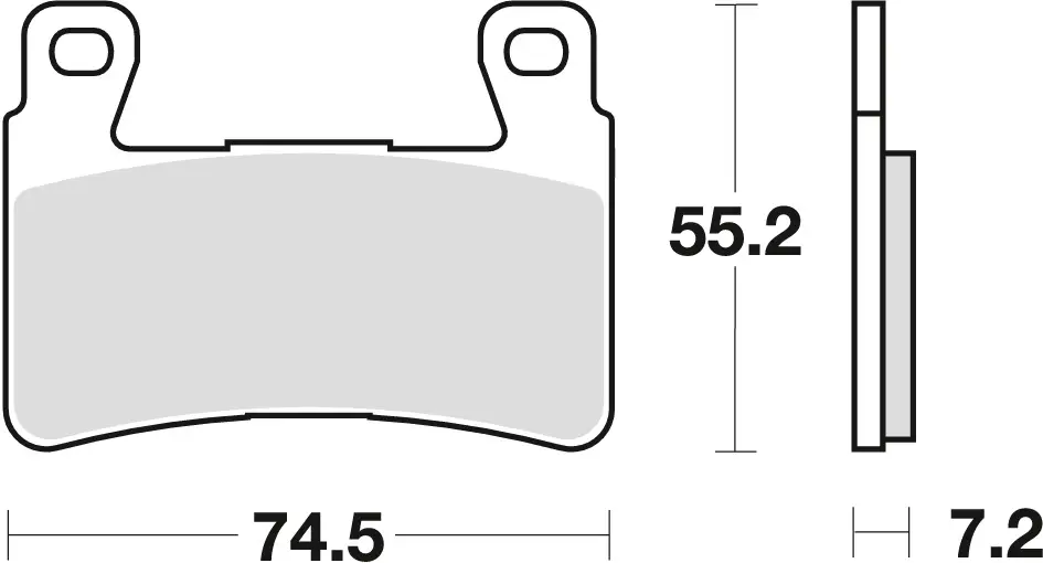 Horká Nabídka TRW ZF brzdové destičky KH265 KH296 organické HONDA CB 1300 F 03-04, HYOSUNG GT 650 09-17, přední